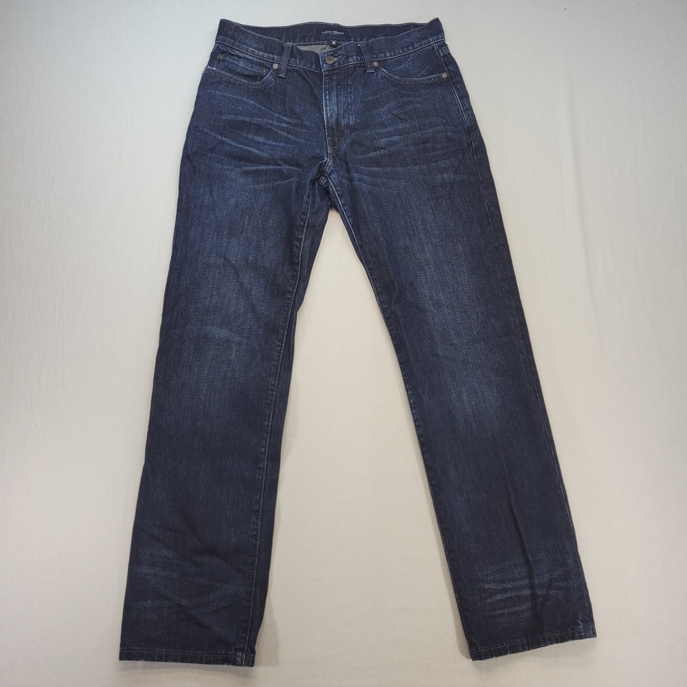 Lucky Brand Jeans Men 32x34 Dark Wash 363 Vintage Straight Denim 100% Cotton